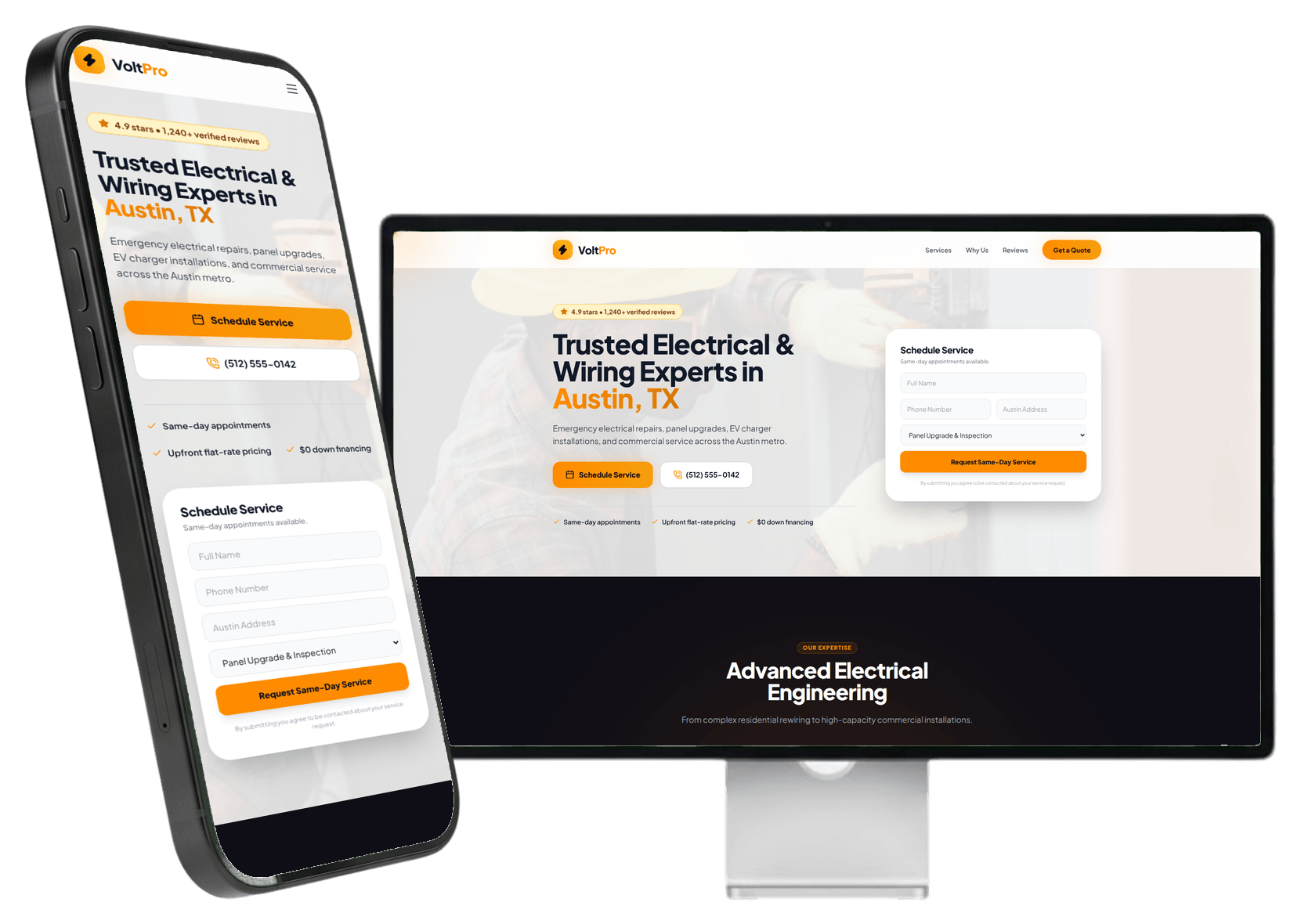 Volt Pro website preview